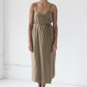 Ozma Palma Dress in Olive. Size Medium. NWT.